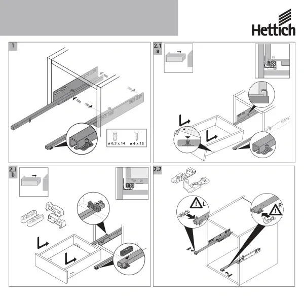H Klizac Quadro 25 Push del.izvl.do 19mm/25kg 400mm (PAR) - slika 7