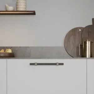 FURNIPART RUČICA BOND L-2×544 DARK BROWN/BRUSHED BRASS