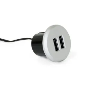 USB UTIČNICA PLUGY 12V DC CRNA