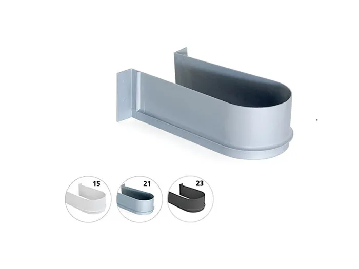EMUCA „U“ RAM 258X120X82 ANTRACIT SIVA